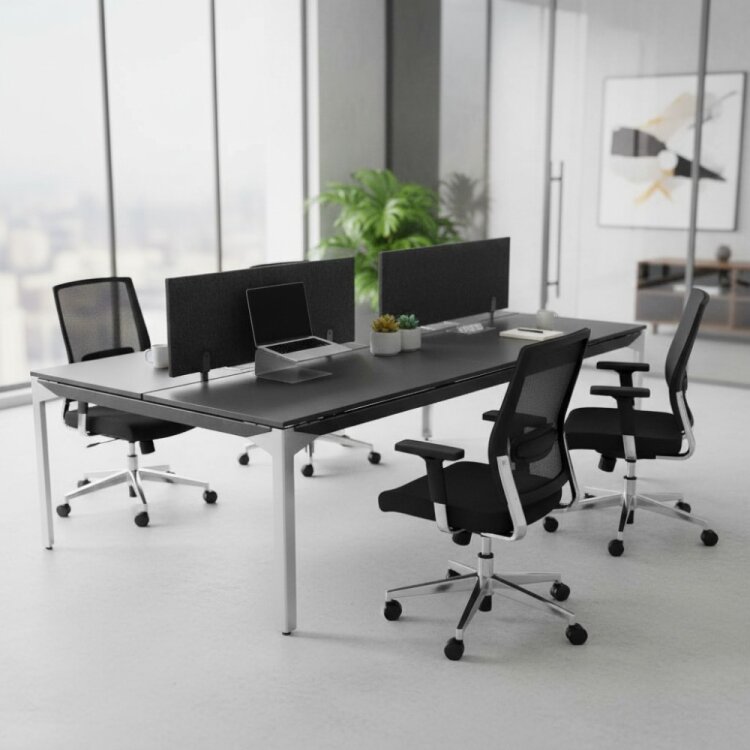 ATOM - SES YALITIMLI DATAPORTLU MDF 4'LÜ WORKSTATİON - 1