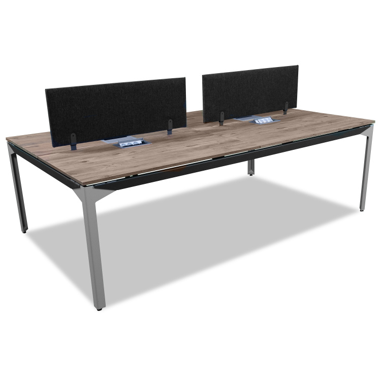 ATOM - SES YALITIMLI DATAPORTLU MDF 4'LÜ WORKSTATİON - 4