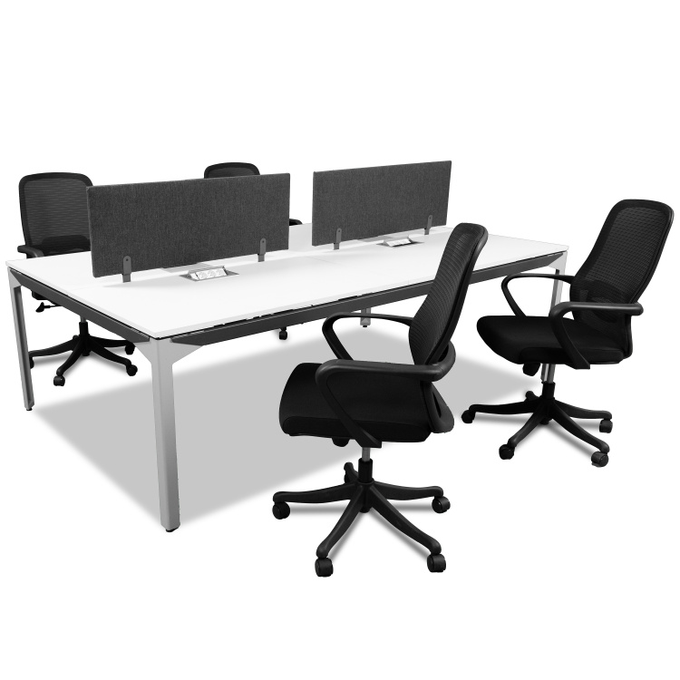 ATOM - SES YALITIMLI DATAPORTLU MDF 4'LÜ WORKSTATİON - 4