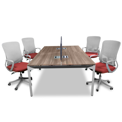 ATOM - SES YALITIMLI DATAPORTLU MDF 4'LÜ WORKSTATİON - ATOM OFİS (1)