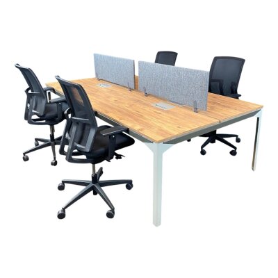 ATOM - SES YALITIMLI DATAPORTLU MDF 4'LÜ WORKSTATİON - 4