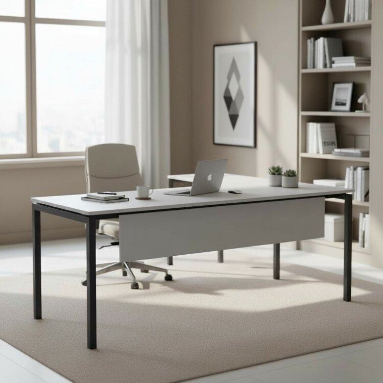 ATOM SMOOTH KÜL GRİ MDF L ÇALIŞMA MASASI - 1