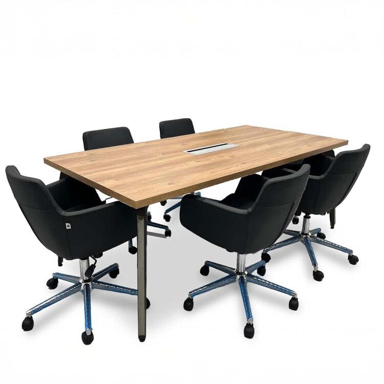 ATOM TRAPPER DATAPORTLU ÇAM MDF TOPLANTI MASASI - 1