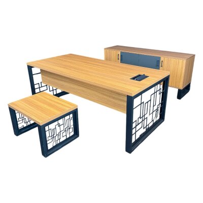 ATOM VENÜS TEAK MDF MAKAM TAKIMI - ATOM OFİS (1)