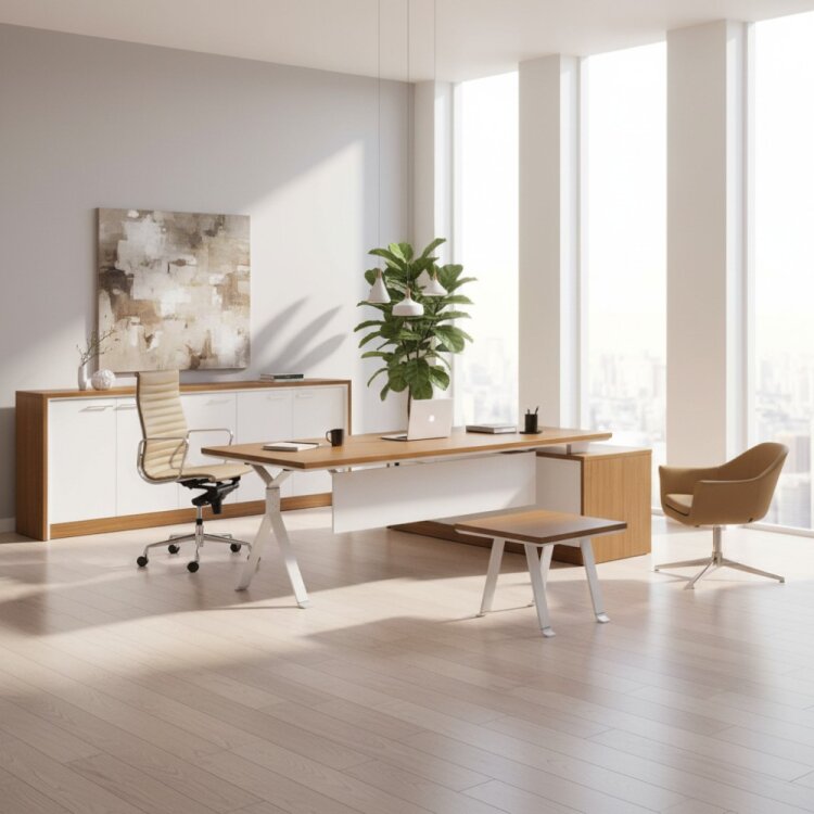 ATOM WALK TEAK YÖNETİCİ OFİS TAKIMI - 1