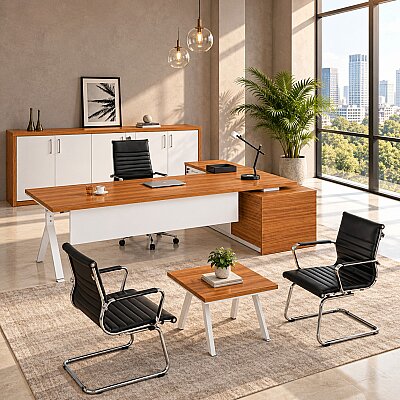 ATOM WALK TEAK YÖNETİCİ OFİS TAKIMI 