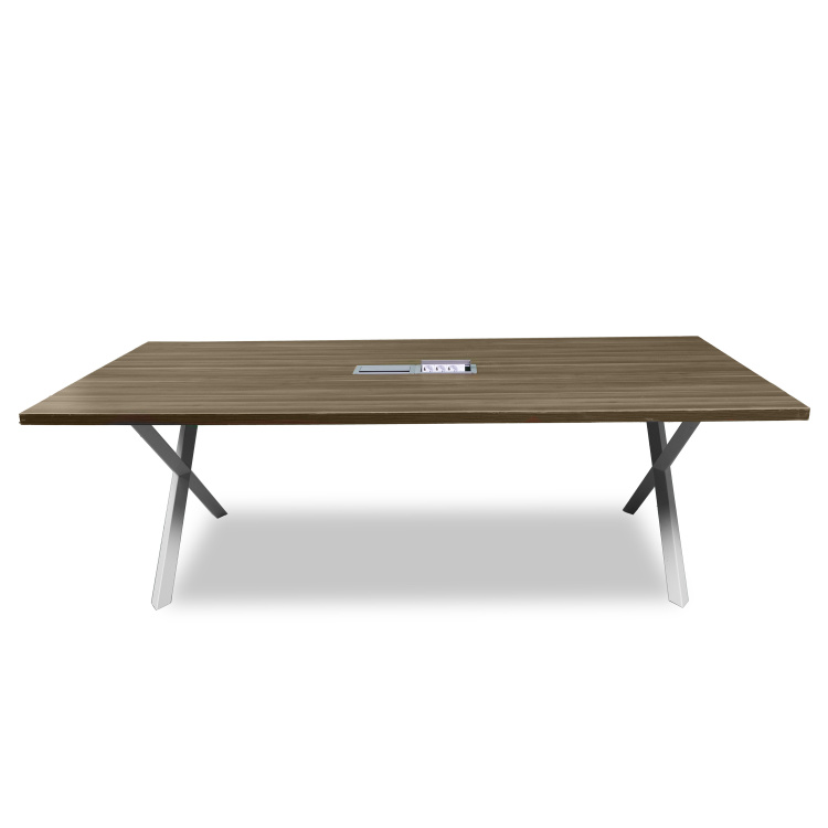 ATOM X DATAPORTLU CEVİZ MDF TOPLANTI MASASI - 4