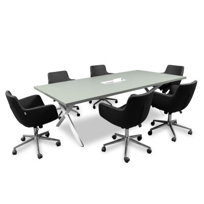 ATOM X DATAPORTLU KÜL GRİ MDF TOPLANTI MASASI - 3