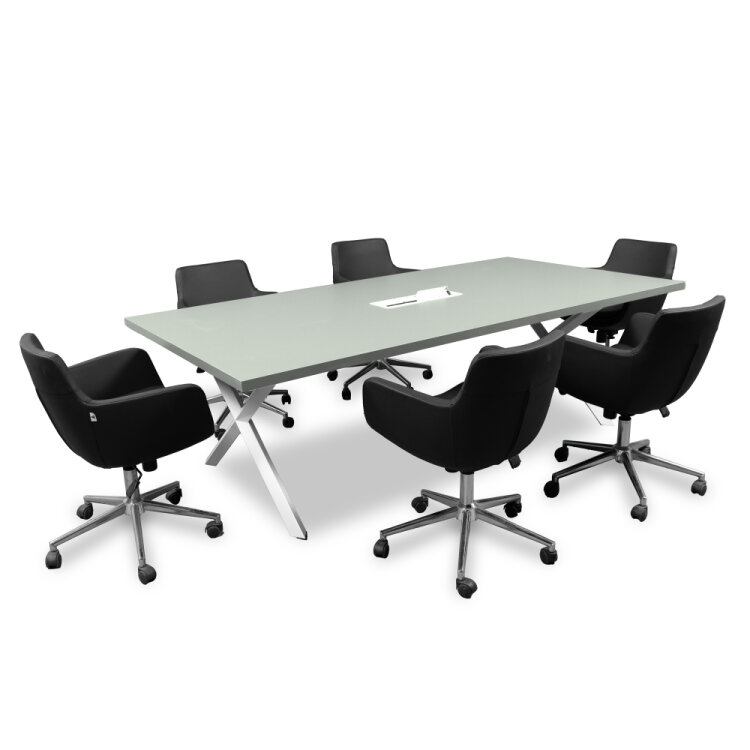 ATOM X DATAPORTLU KÜL GRİ MDF TOPLANTI MASASI - 3
