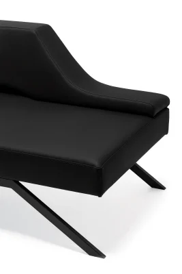 BENTLEY SİYAH BEKLEME KANEPESİ - 3