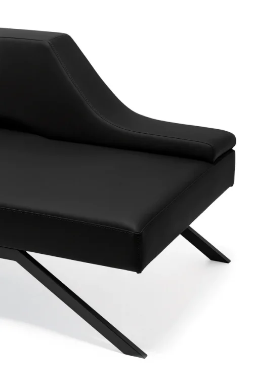 BENTLEY SİYAH BEKLEME KANEPESİ - 3