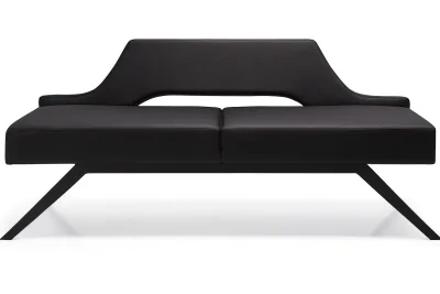 BENTLEY SİYAH BEKLEME KANEPESİ 