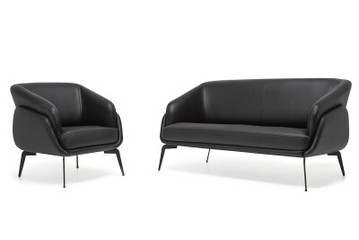 BETTY 3'LÜ SİYAH OTURMA GRUBU TAKIMI - NERR