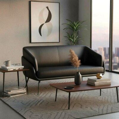 BETTY SİYAH İKİLİ KANEPE - 1