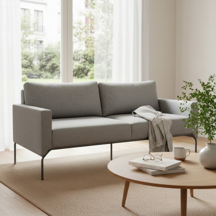 BON 3'LÜ AÇIK GRİ KANEPE - 1