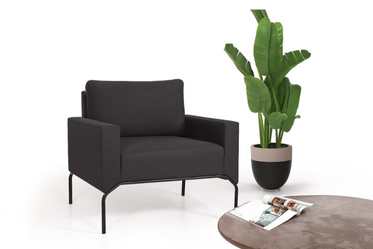 BON KOYU GRİ TEKLİ BERJER KOLTUK - 2