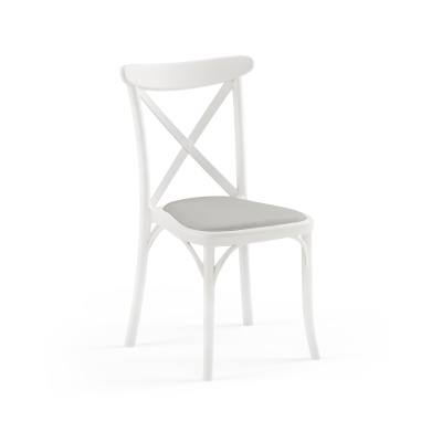 CAPRİ PAD SÜT BEYAZ RENK TAY TÜYÜ SANDALYE - TİLİA