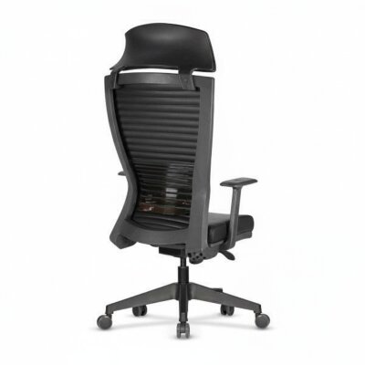 TİFFANY SİYAH DERİ YÖNETİCİ ÇALIŞMA KOLTUĞU - 4