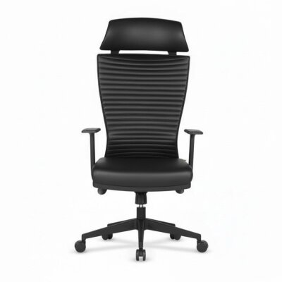 TİFFANY SİYAH DERİ YÖNETİCİ ÇALIŞMA KOLTUĞU - CASELLA