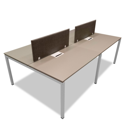 SES YALITIMLI DATAPORTLU 4'LÜ WORKSTATİON - ATOM OFİS