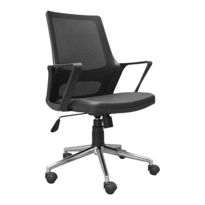 DONNA SİYAH DERİ ÇALIŞMA & TOPLANTI KOLTUĞU - ATOM OFİS (1)