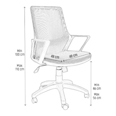 DONNA SİYAH DERİ ÇALIŞMA & TOPLANTI KOLTUĞU - 5