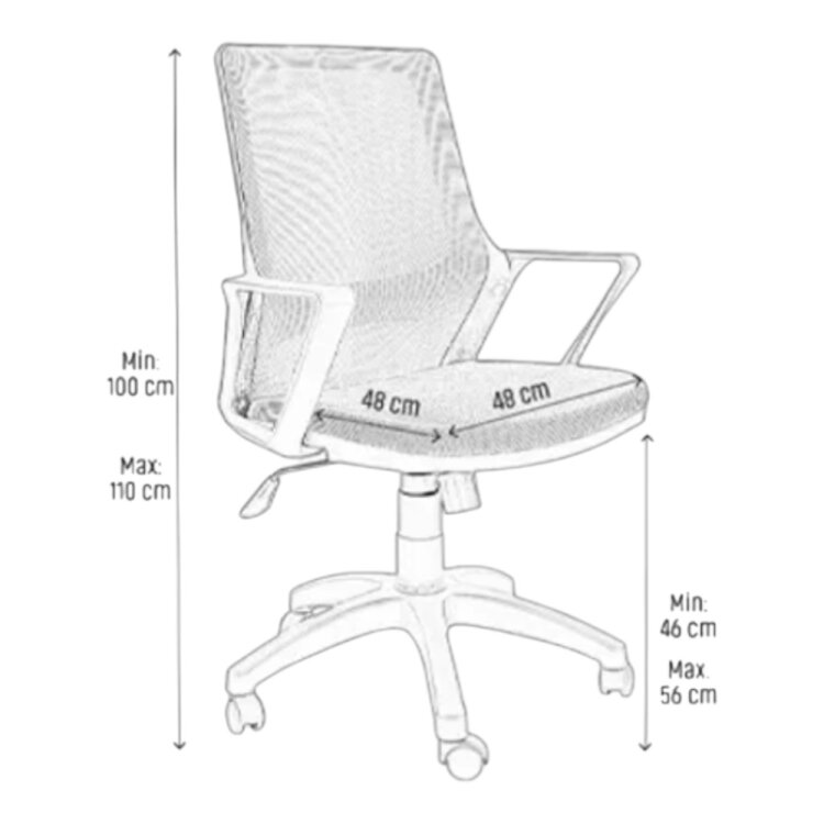 DONNA SİYAH DERİ ÇALIŞMA & TOPLANTI KOLTUĞU - 5