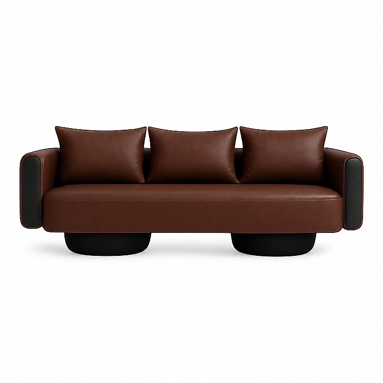 FAZ CHESTER KAHVE DERİ 3'LÜ OTURMA GRUBU TAKIMI - 5