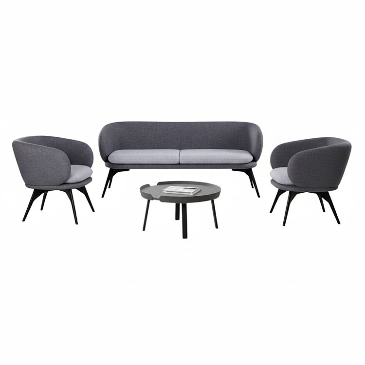 FERRİ 3'LÜ GRİ OTURMA GRUBU TAKIMI - 2