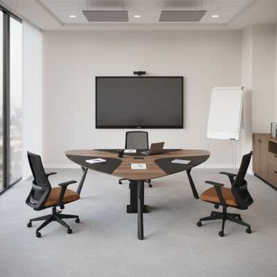 GATRİO ÜÇGEN TOPLANTI MASASI - VİOLA