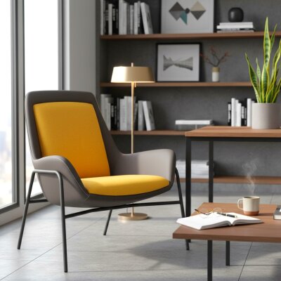 MARS TEKLİ BERJER KOLTUK - SARI GRİ - 1