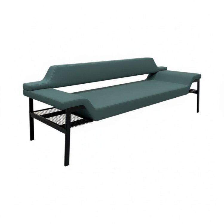 MARTİN KOYU YEŞİL BEKLEME KANEPESİ - 2