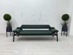 MARTİN KOYU YEŞİL BEKLEME KANEPESİ - 3