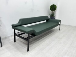 MARTİN KOYU YEŞİL BEKLEME KANEPESİ - 7