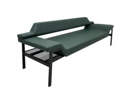 MARTİN KOYU YEŞİL BEKLEME KANEPESİ 