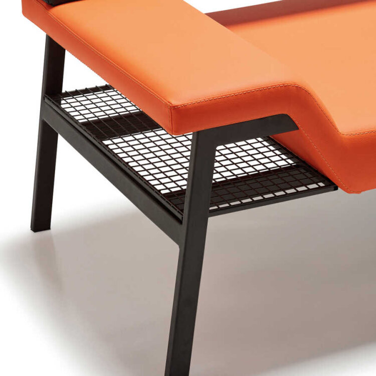 MARTİN TURUNCU - SİYAH BEKLEME KANEPESİ - 5