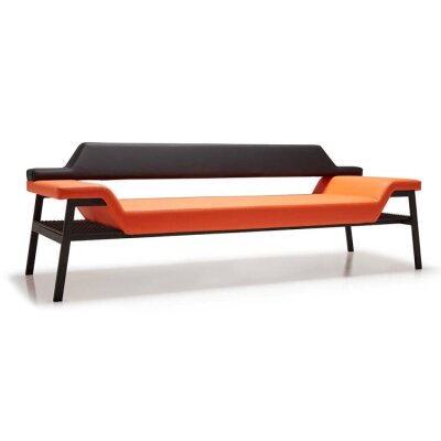 MARTİN TURUNCU SİYAH BEKLEME KANEPESİ - 4