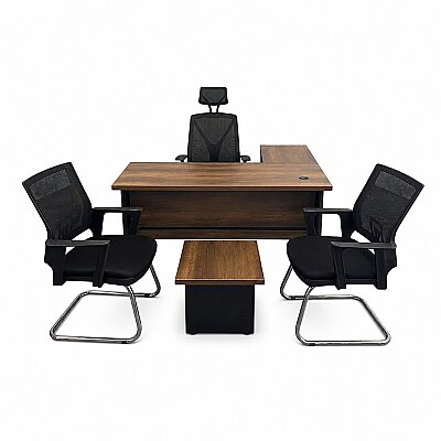 ATOM MEKOM BAROK ÇALIŞMA MASASI TAKIMI - 140 CM - ATOM OFİS (1)