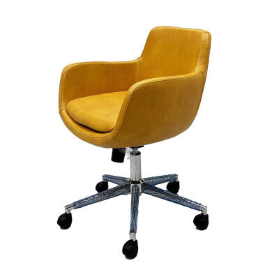 MELİK SARI DERİ ÇALIŞMA & TOPLANTI KOLTUĞU - ATOM OFİS (1)