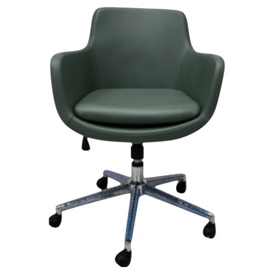 MELİK YEŞİL DERİ ÇALIŞMA & TOPLANTI KOLTUĞU 