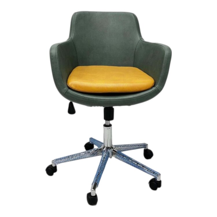 MELİK YEŞİL SARI DERİ ÇALIŞMA & TOPLANTI KOLTUĞU - 1