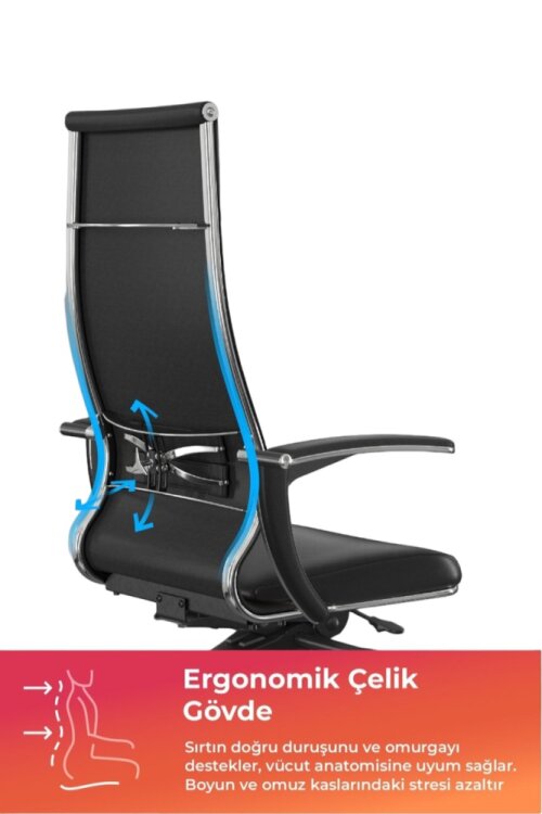 SAMURAI INFINITY SİYAH YÖNETİCİ MAKAM KOLTUĞU - 2