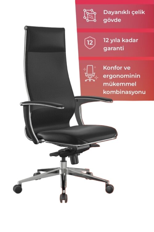 SAMURAI INFINITY SİYAH YÖNETİCİ MAKAM KOLTUĞU - 1