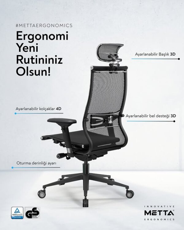 YOGA 4D FİLELİ YÖNETİCİ ÇALIŞMA KOLTUĞU - 4