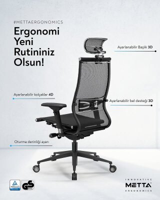 YOGA 4D FİLELİ YÖNETİCİ ÇALIŞMA KOLTUĞU - 4