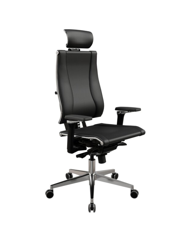 YOGA 4D SİYAH DERİ YÖNETİCİ ÇALIŞMA KOLTUĞU - 3