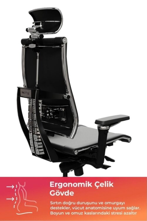 YOGA 4D SİYAH DERİ YÖNETİCİ ÇALIŞMA KOLTUĞU - 2