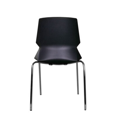 MORA MİNDERLİ SİYAH BEKLEME SANDALYESİ - 4