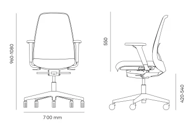 NURUS AIR PRO GRİ ÇALIŞMA KOLTUĞU - 5