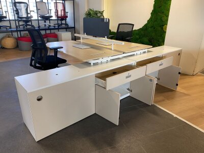 NURUS DATAPORTLU VE ETAJERLİ İKİLİ WORKSTATİON - 3